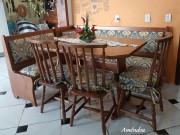 Canto Alemão Casachic Country com 03 Cadeiras 